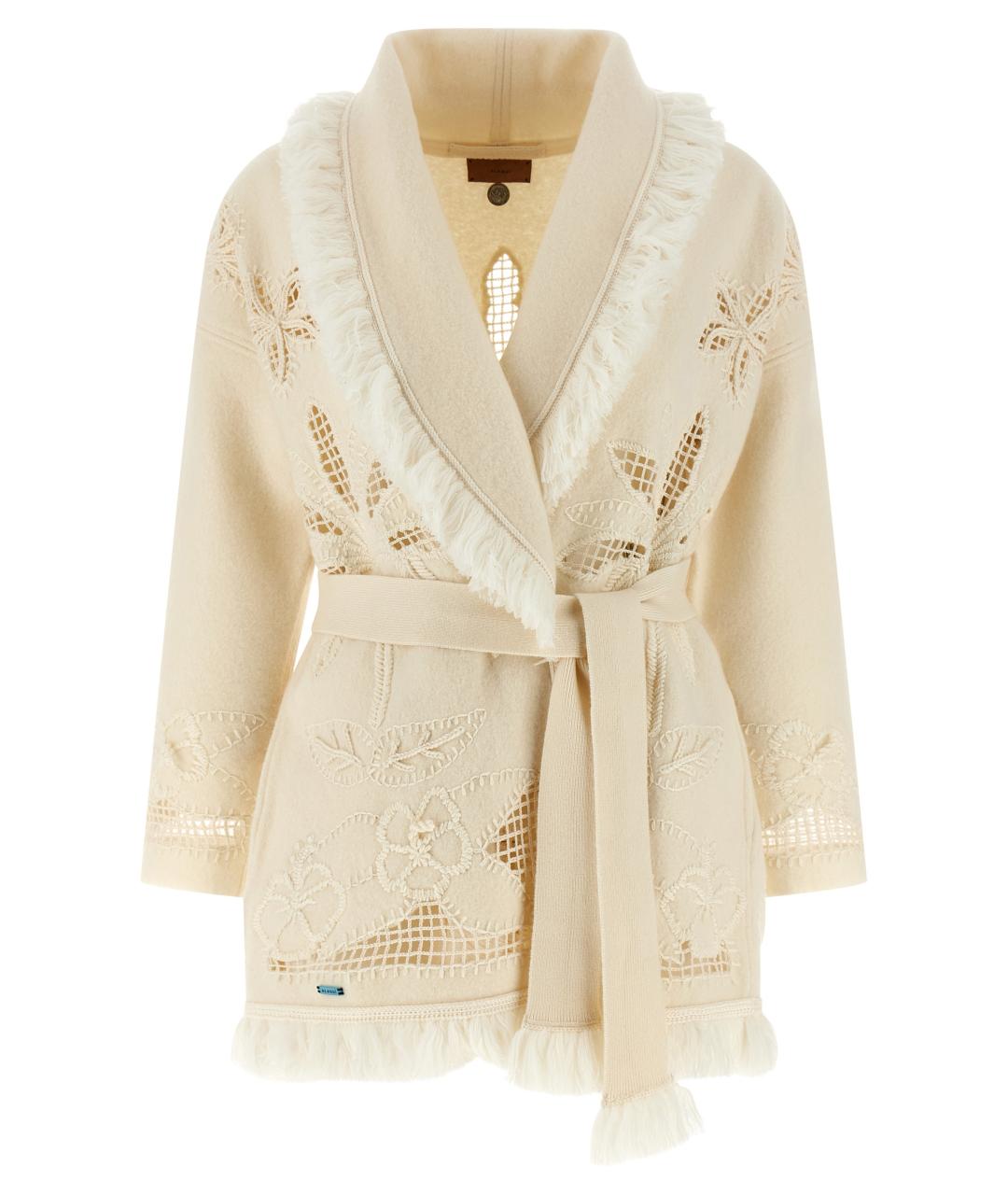 ALANUI Белый шерстяной кардиган, фото 1