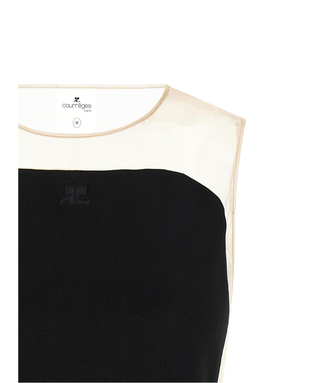 COURREGES Черное полиэстеровое боди, фото 3