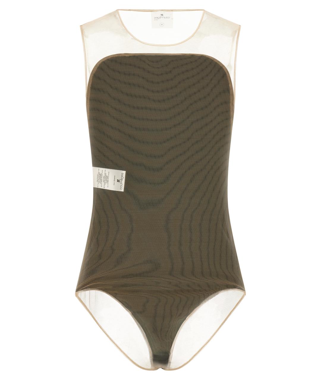 COURREGES Черное полиэстеровое боди, фото 2