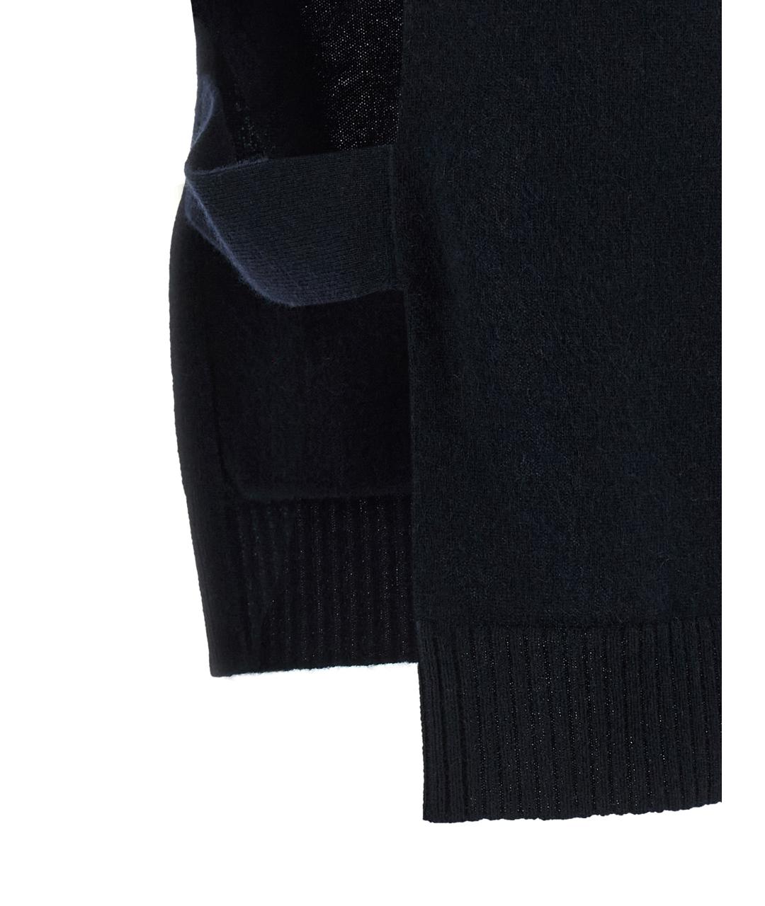 MIU MIU Темно-синяя кашемировая жилетка, фото 4