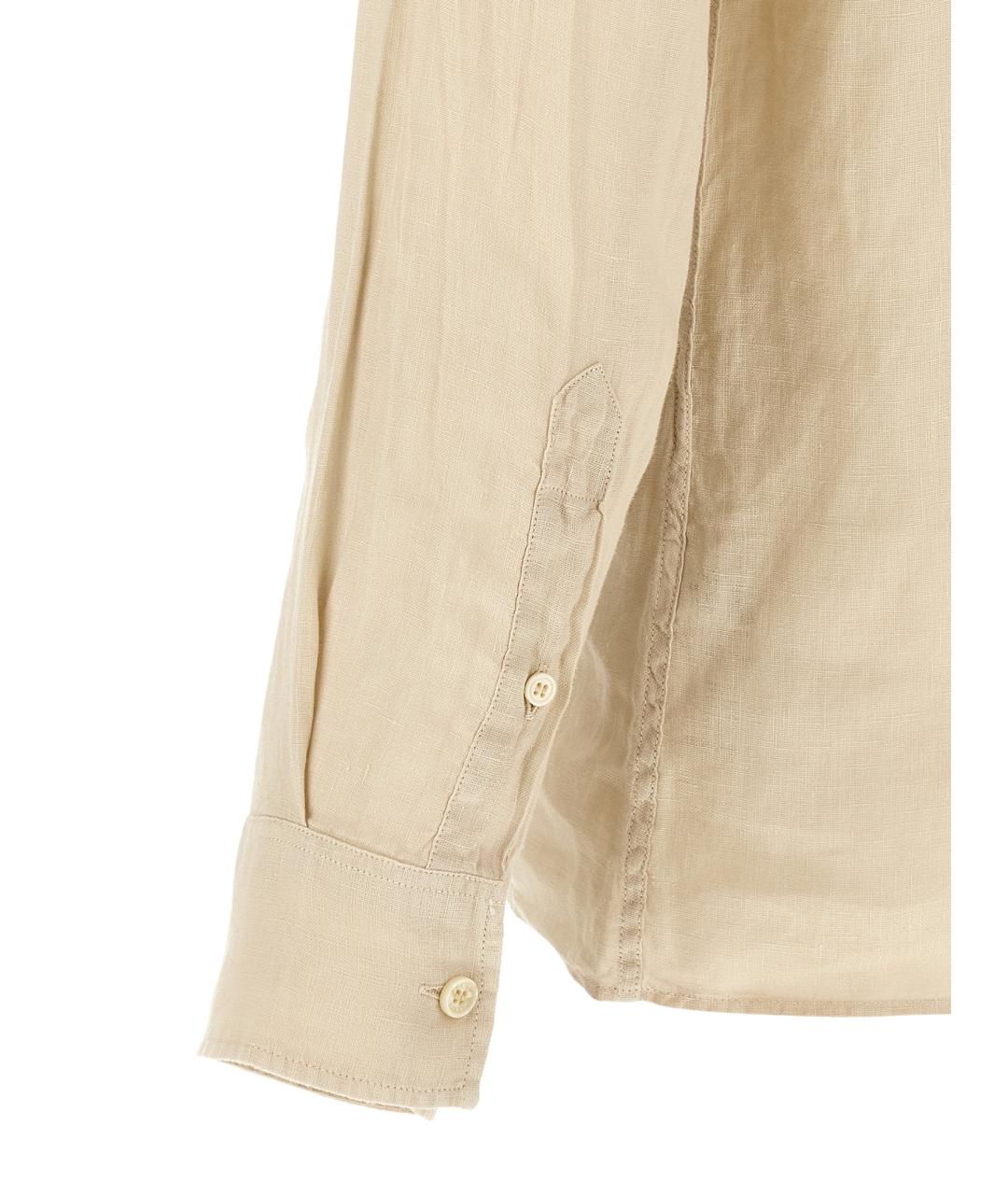 MC2 SAINT BARTH Бежевое поло с длинным рукавом, фото 4