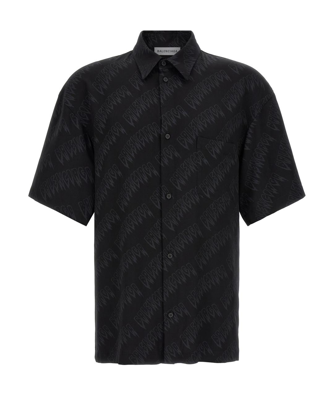 BALENCIAGA Черная кэжуал рубашка, фото 1