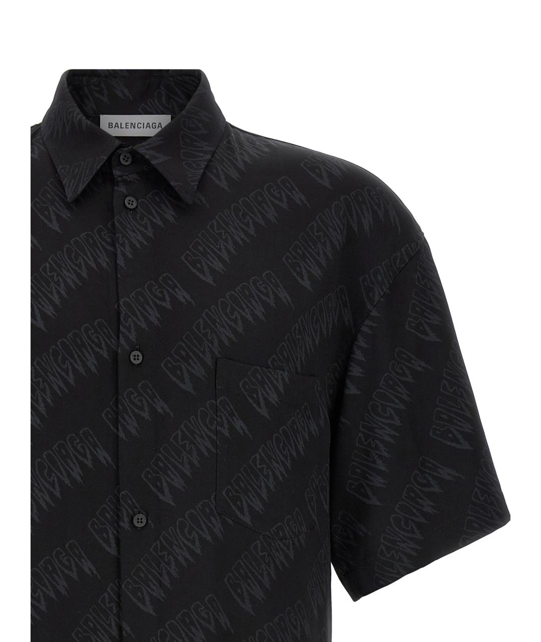 BALENCIAGA Черная кэжуал рубашка, фото 3