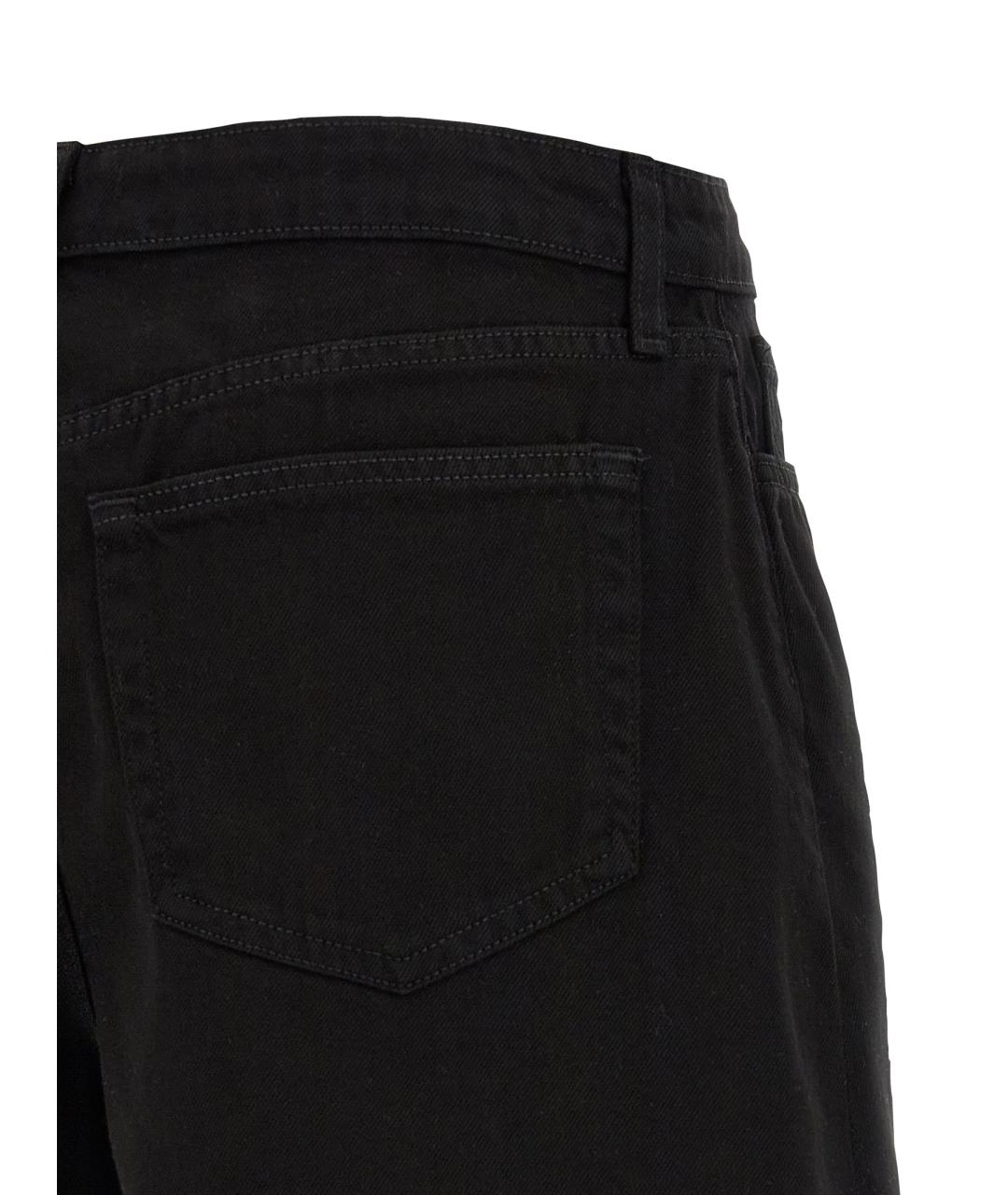 L'AGENCE Черные хлопковые шорты, фото 4