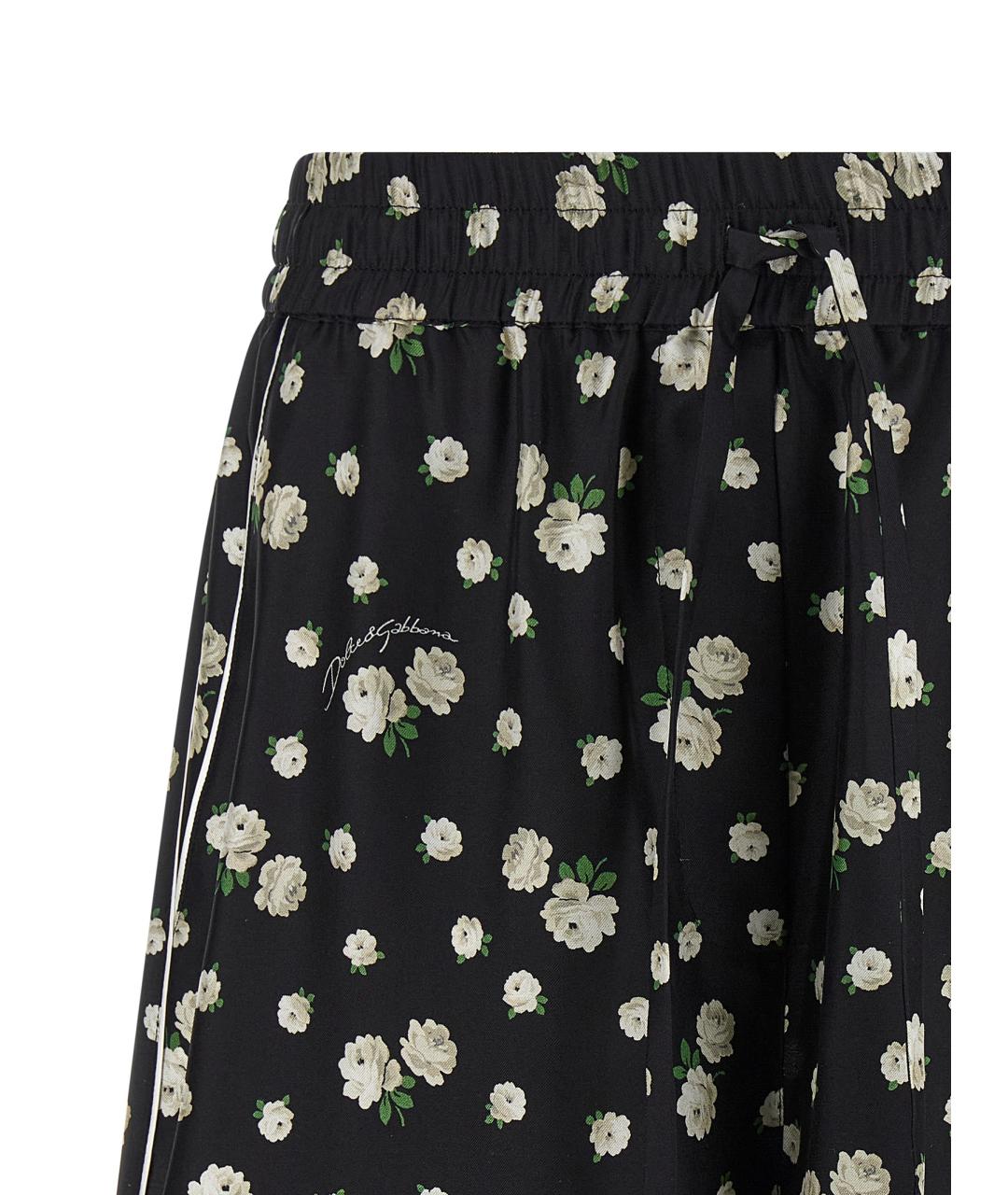 DOLCE&GABBANA Мульти шелковые шорты, фото 4