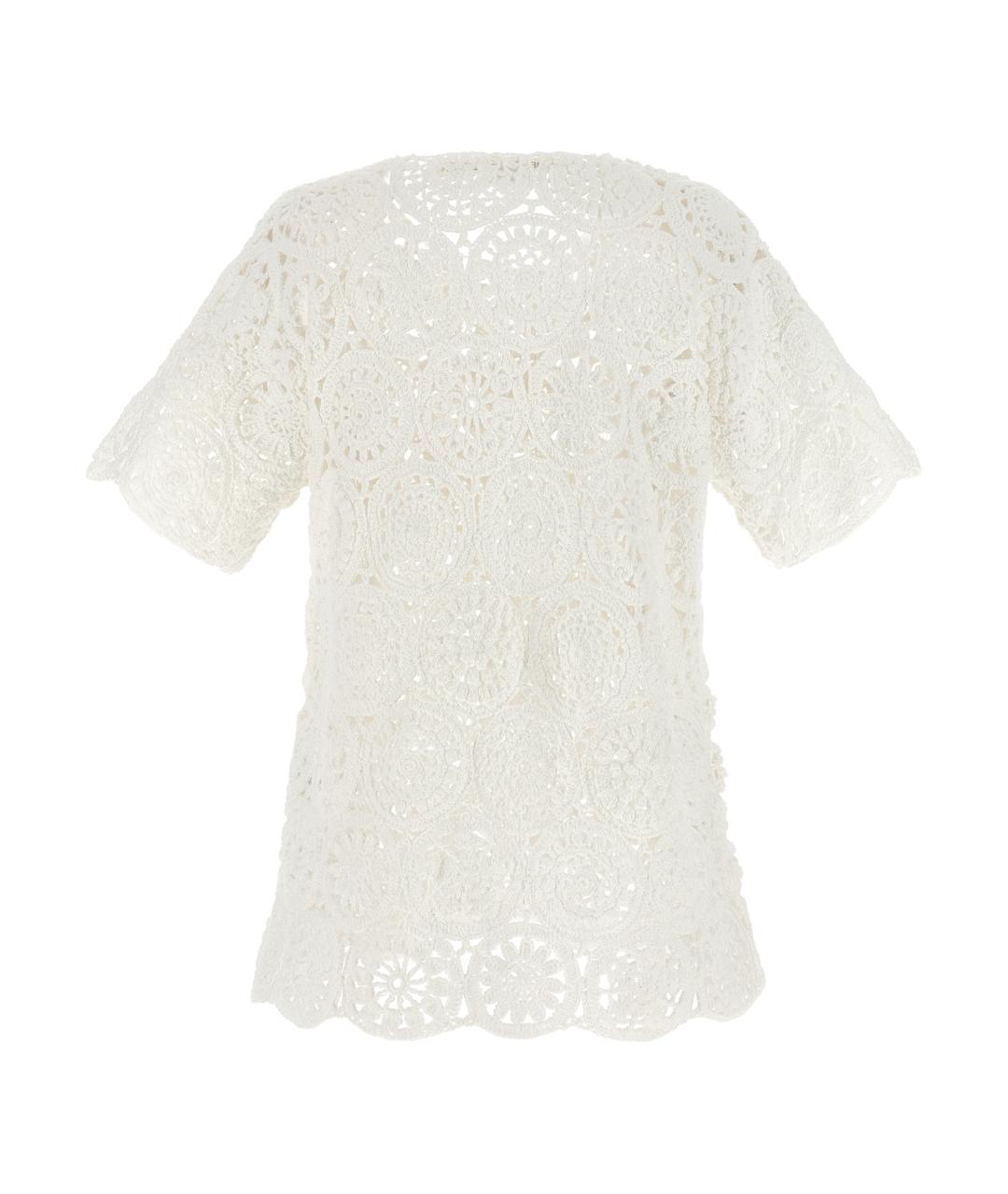 COMME DES GARÇONS Бежевая хлопковая футболка, фото 2