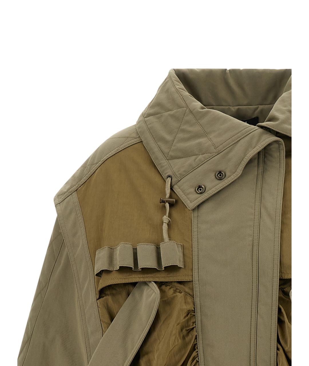 BALMAIN Зеленая хлопковая куртка, фото 3