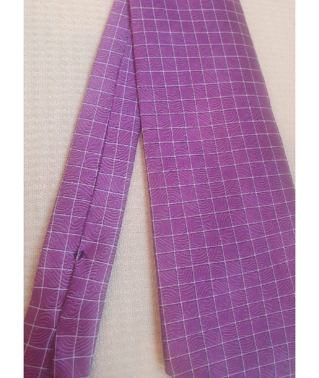 LANVIN Фиолетовый шелковый галстук, фото 2
