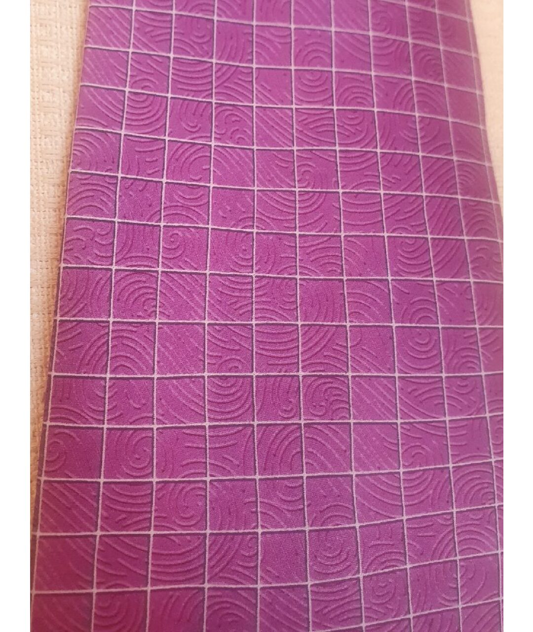 LANVIN Фиолетовый шелковый галстук, фото 4