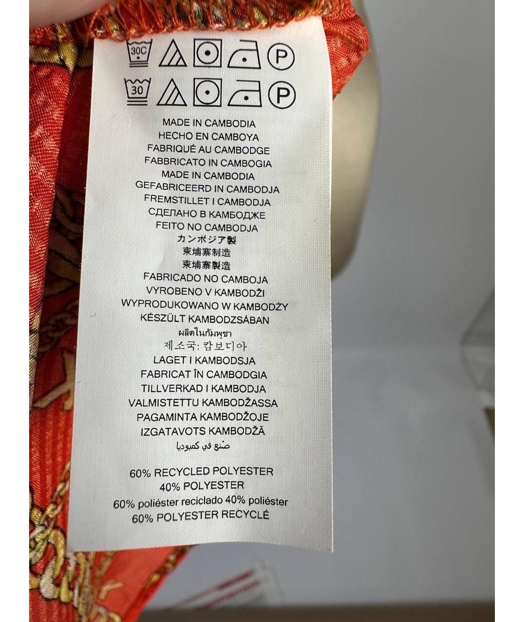 MICHAEL MICHAEL KORS Оранжевая полиэстеровая блузы, фото 7