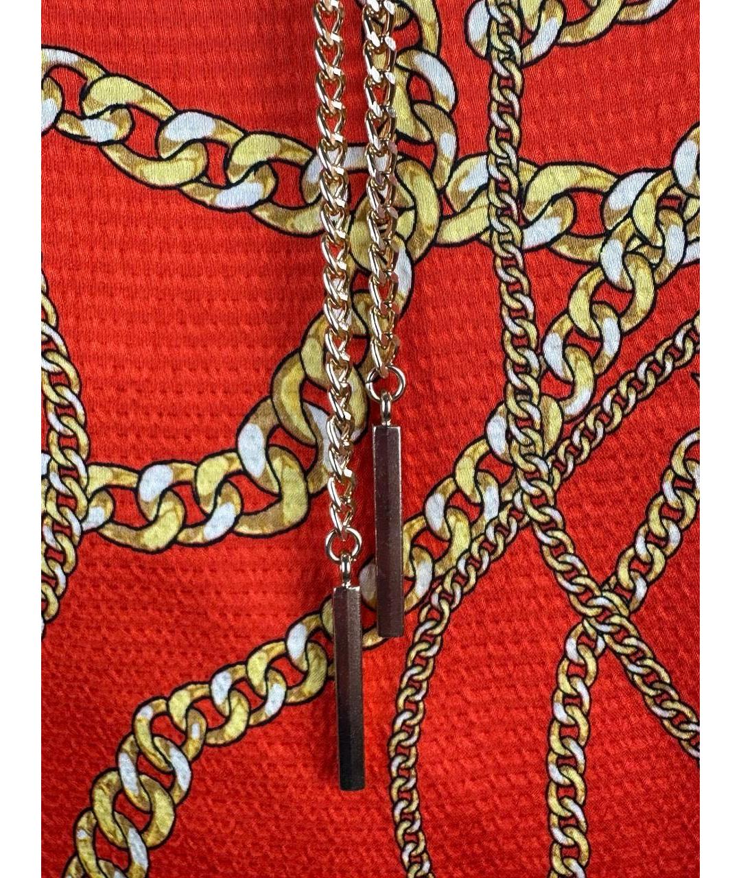 MICHAEL MICHAEL KORS Оранжевая полиэстеровая блузы, фото 6