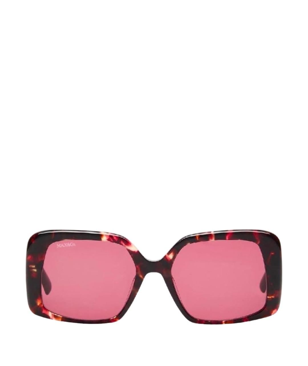 MAX&CO Коричневые пластиковые солнцезащитные очки, фото 1