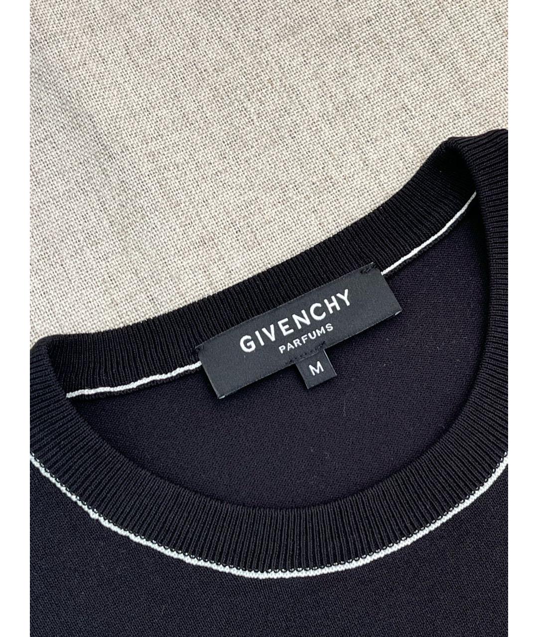 GIVENCHY Черная вискозная футболка, фото 2