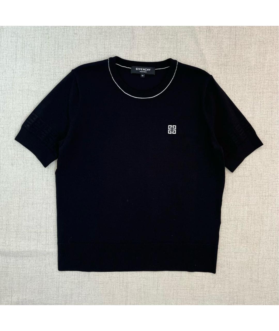 GIVENCHY Черная вискозная футболка, фото 8