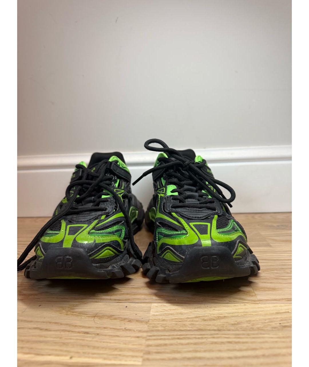 BALENCIAGA Черные текстильные кроссовки, фото 2