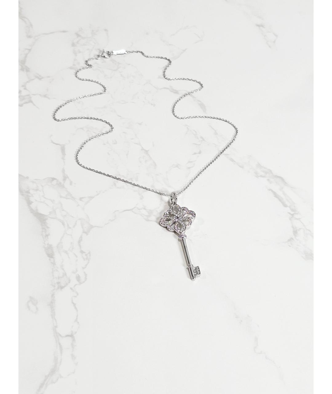 TIFFANY&CO Серебряное колье из белого золота, фото 4