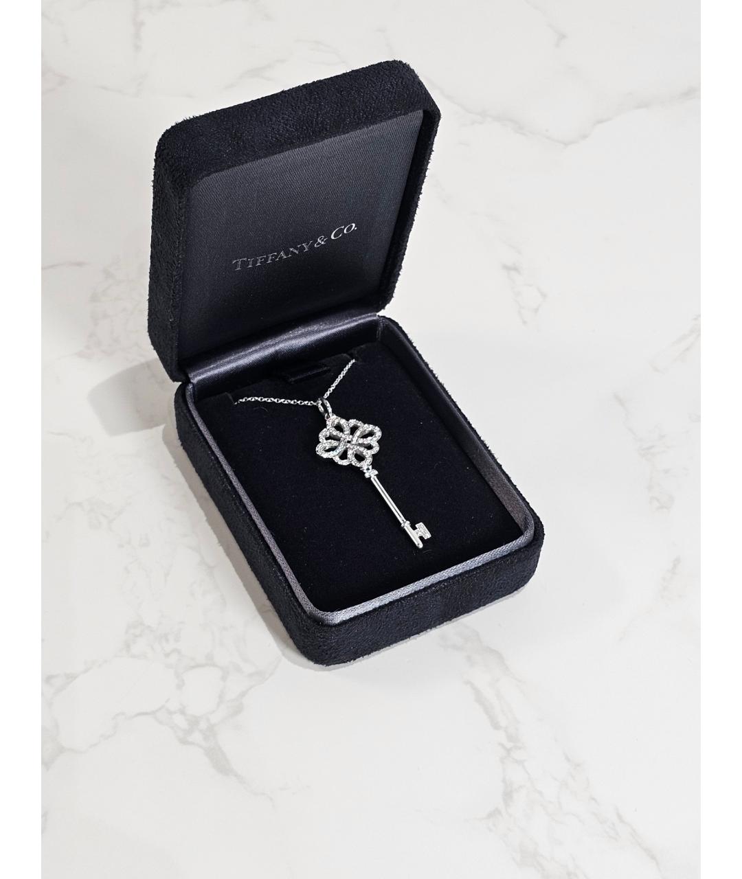 TIFFANY&CO Серебряное колье из белого золота, фото 2