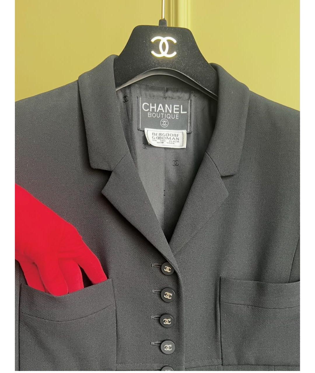 CHANEL Черный жакет/пиджак, фото 2