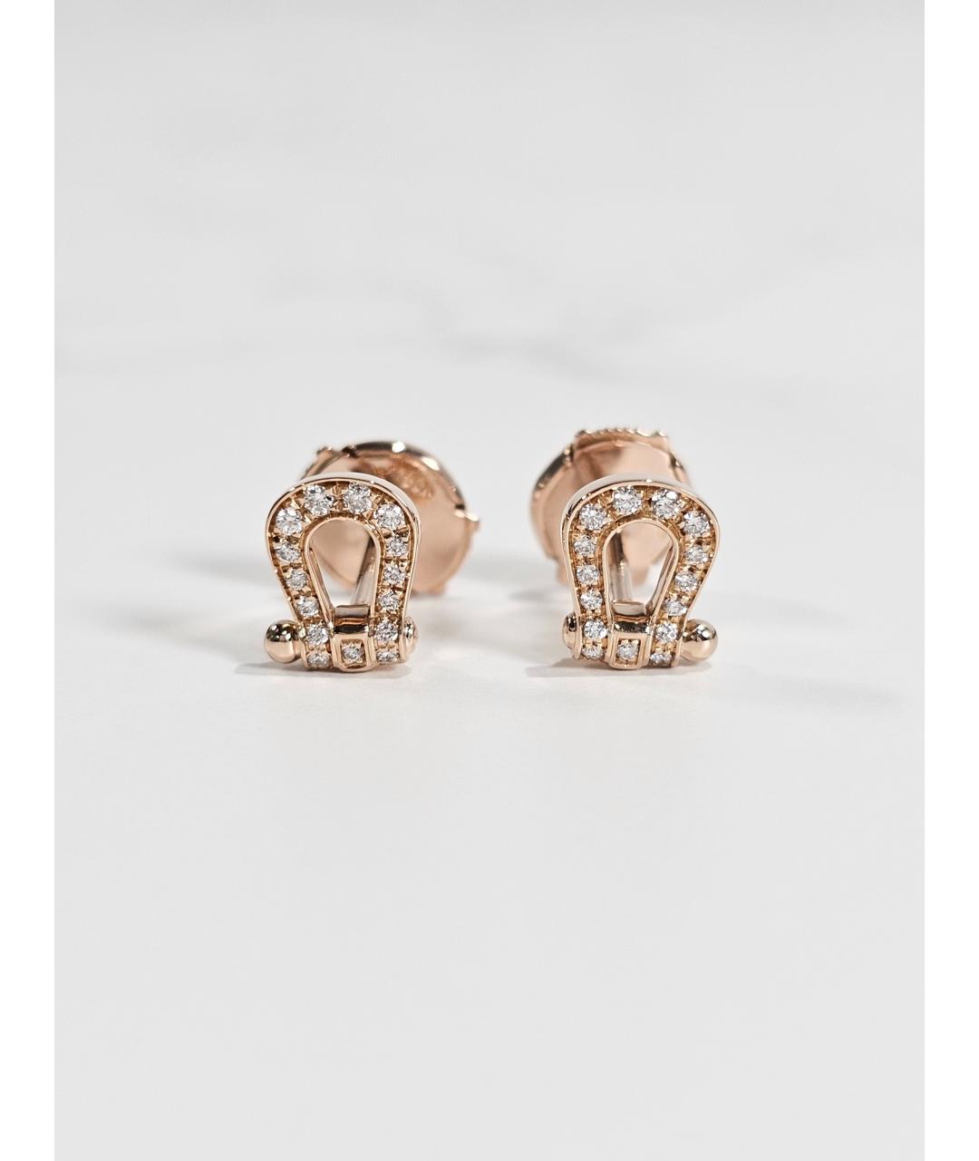 FRED Золотые серьги из розового золота, фото 3