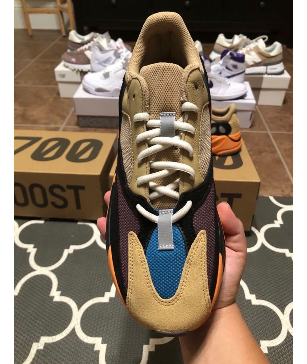 ADIDAS YEEZY Замшевые низкие кроссовки / кеды, фото 3