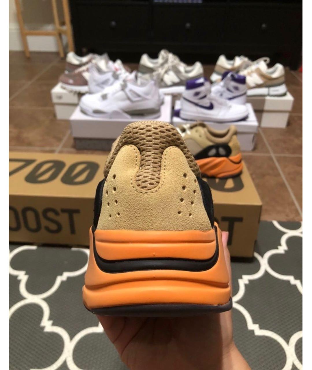 ADIDAS YEEZY Замшевые низкие кроссовки / кеды, фото 4