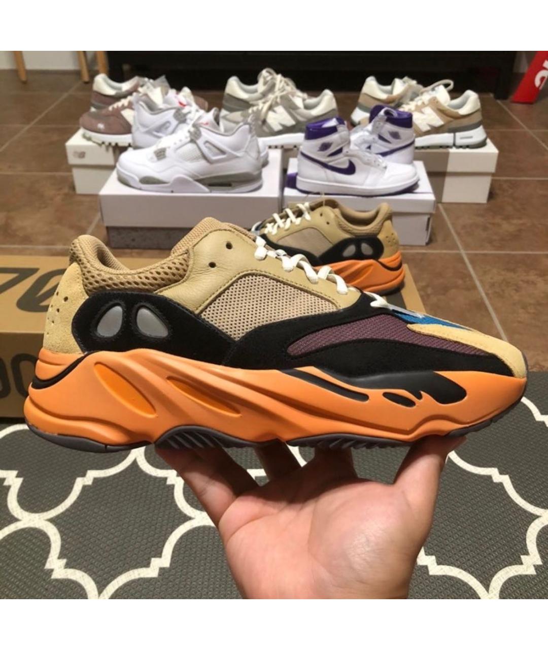 ADIDAS YEEZY Замшевые низкие кроссовки / кеды, фото 2