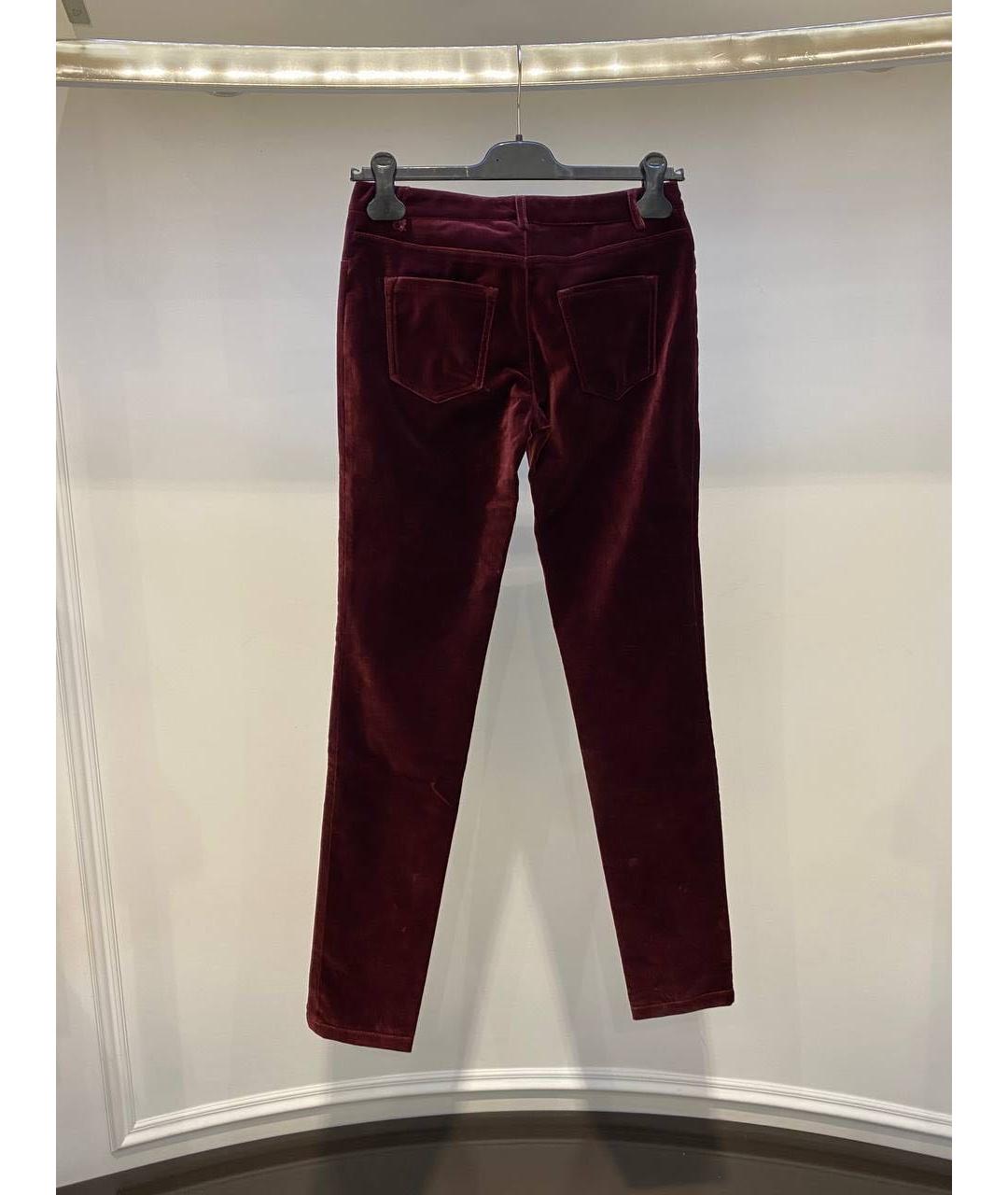 EMILIO PUCCI Бордовые брюки узкие, фото 2
