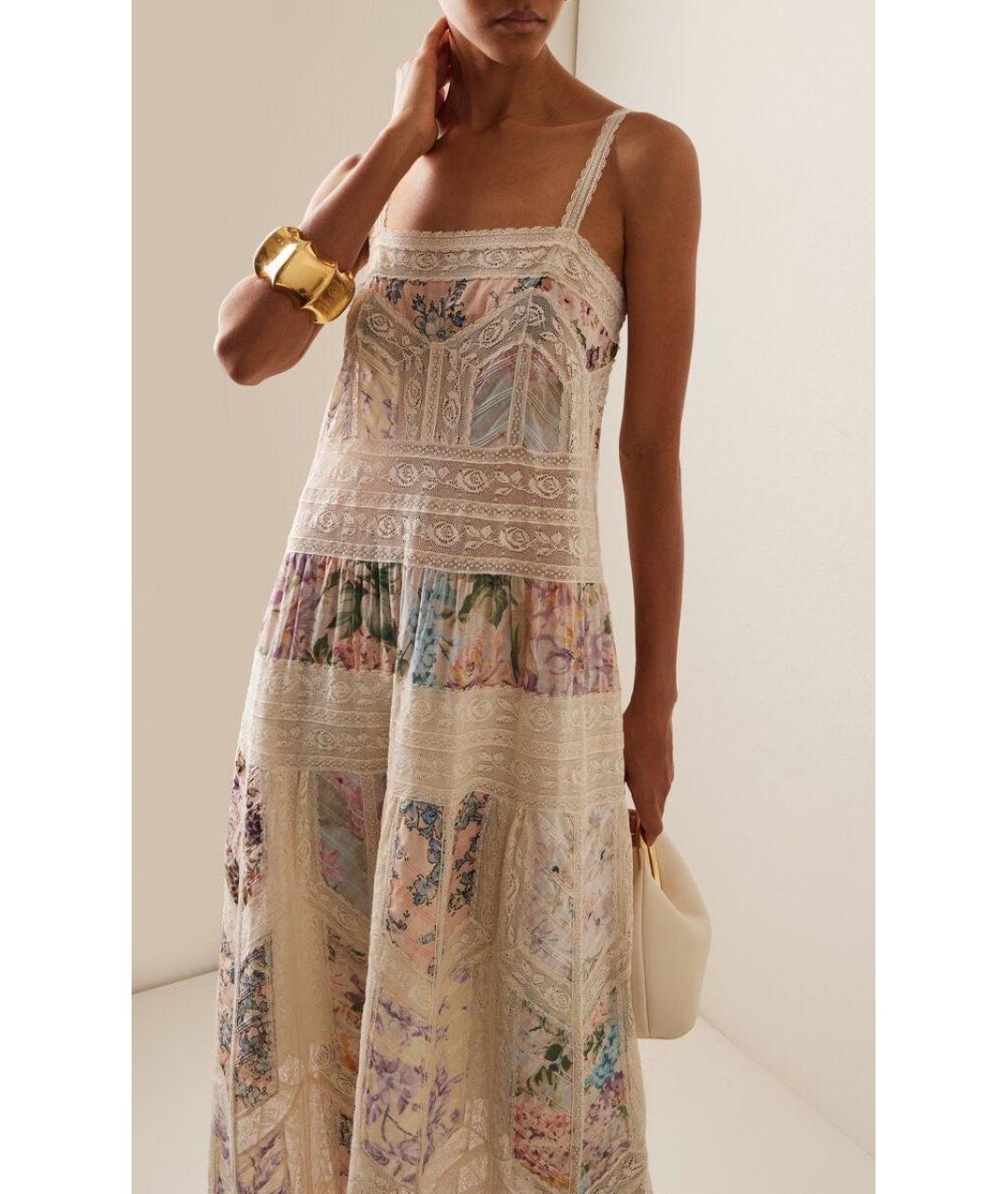 ZIMMERMANN Бежевое коктейльное платье, фото 3