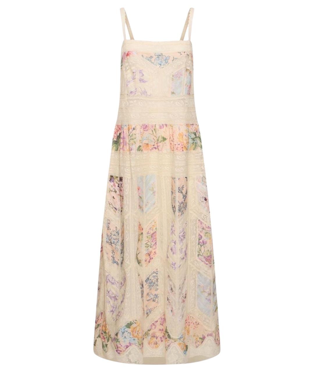 ZIMMERMANN Бежевое коктейльное платье, фото 1