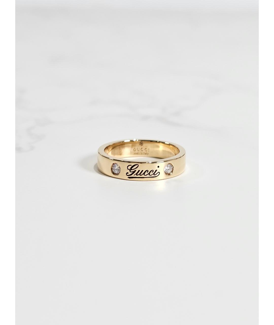 GUCCI Золотое кольцо из желтого золота, фото 2