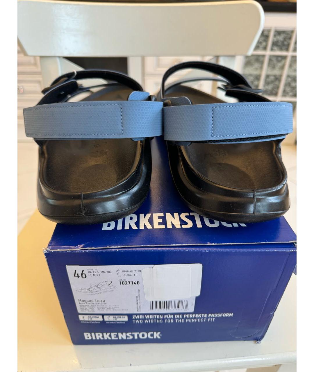 BIRKENSTOCK Голубые сандалии, фото 4
