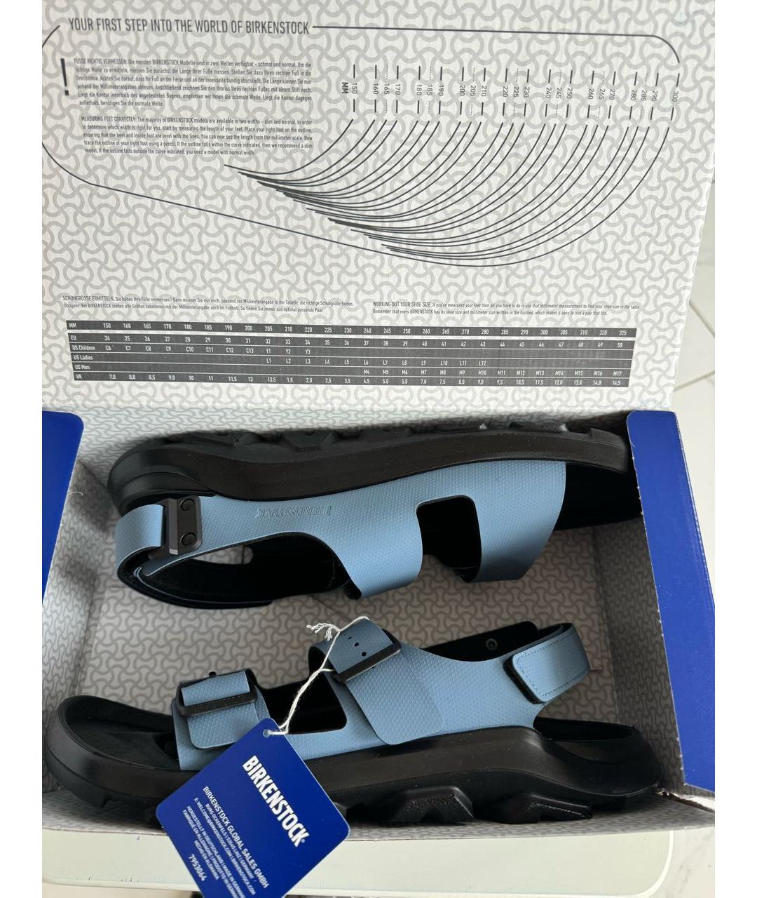 BIRKENSTOCK Голубые сандалии, фото 8