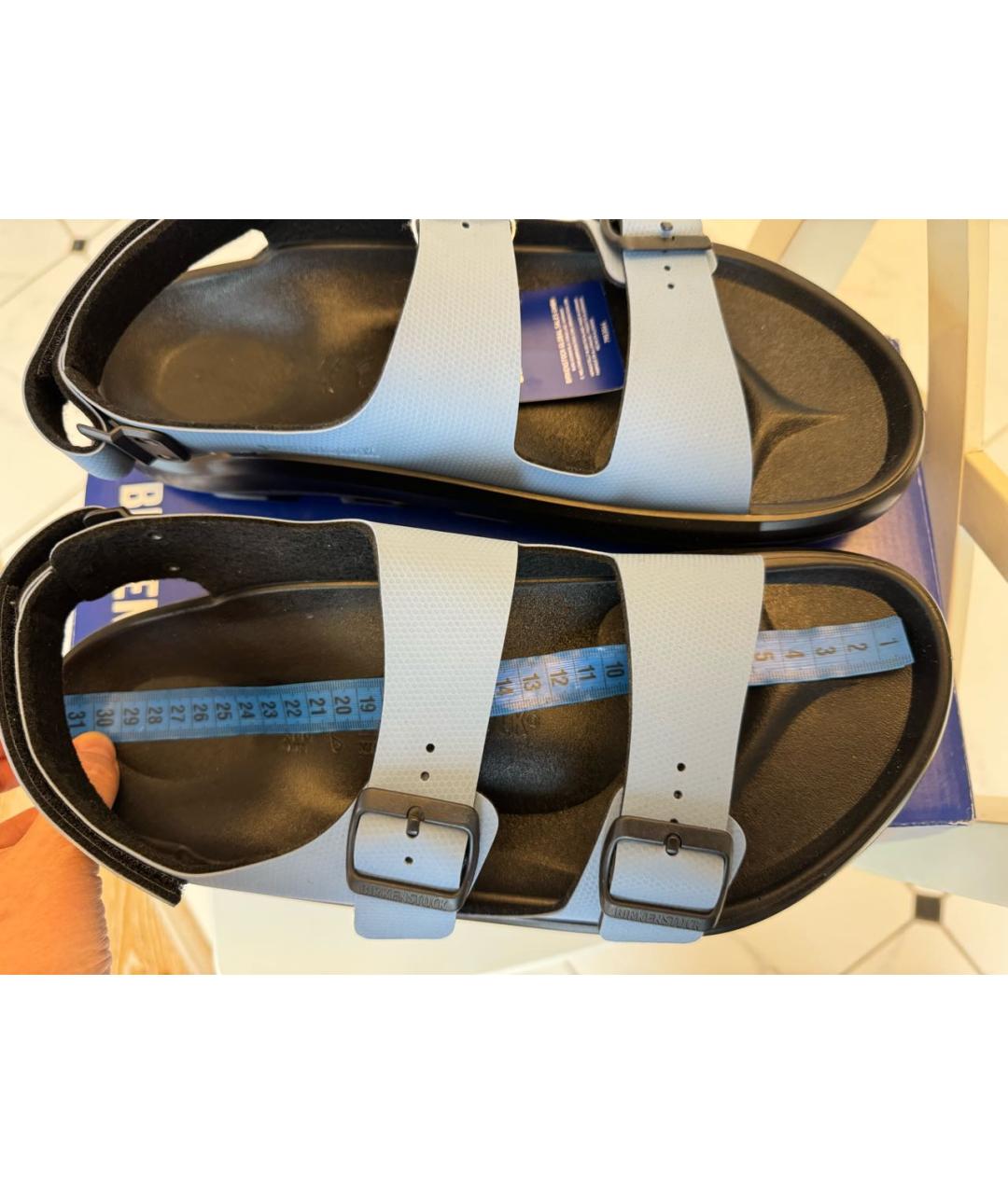 BIRKENSTOCK Голубые сандалии, фото 5