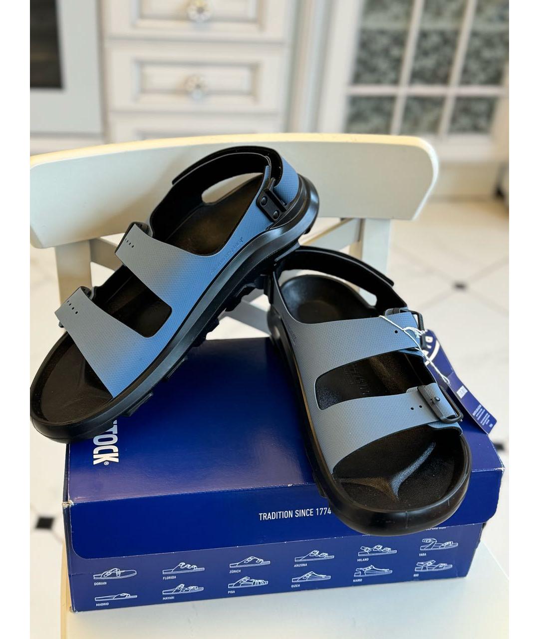 BIRKENSTOCK Голубые сандалии, фото 2