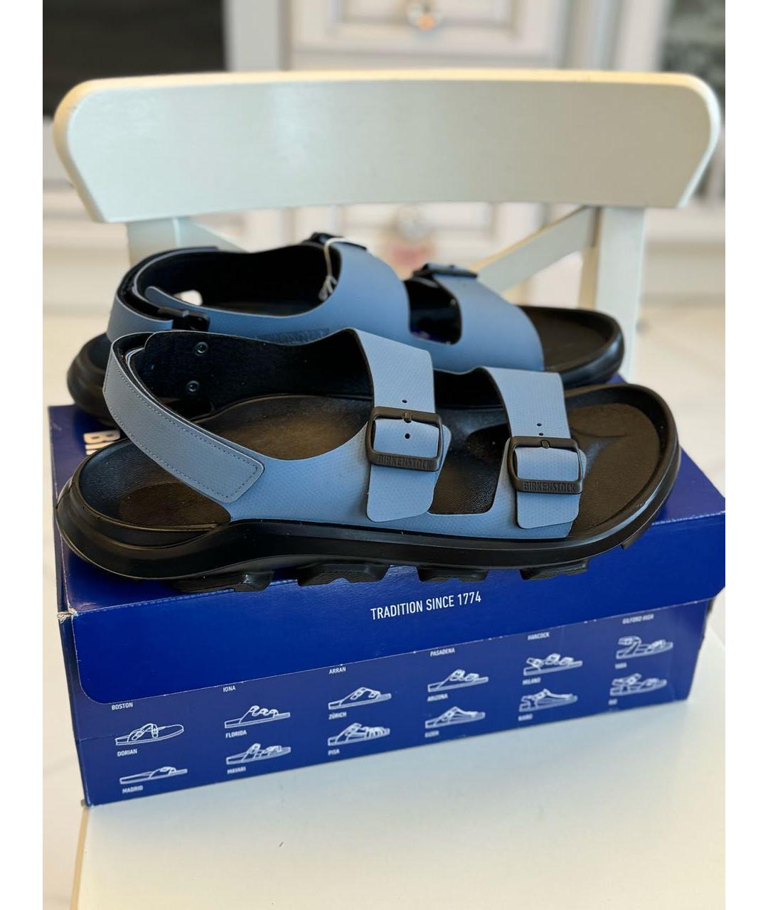 BIRKENSTOCK Голубые сандалии, фото 7