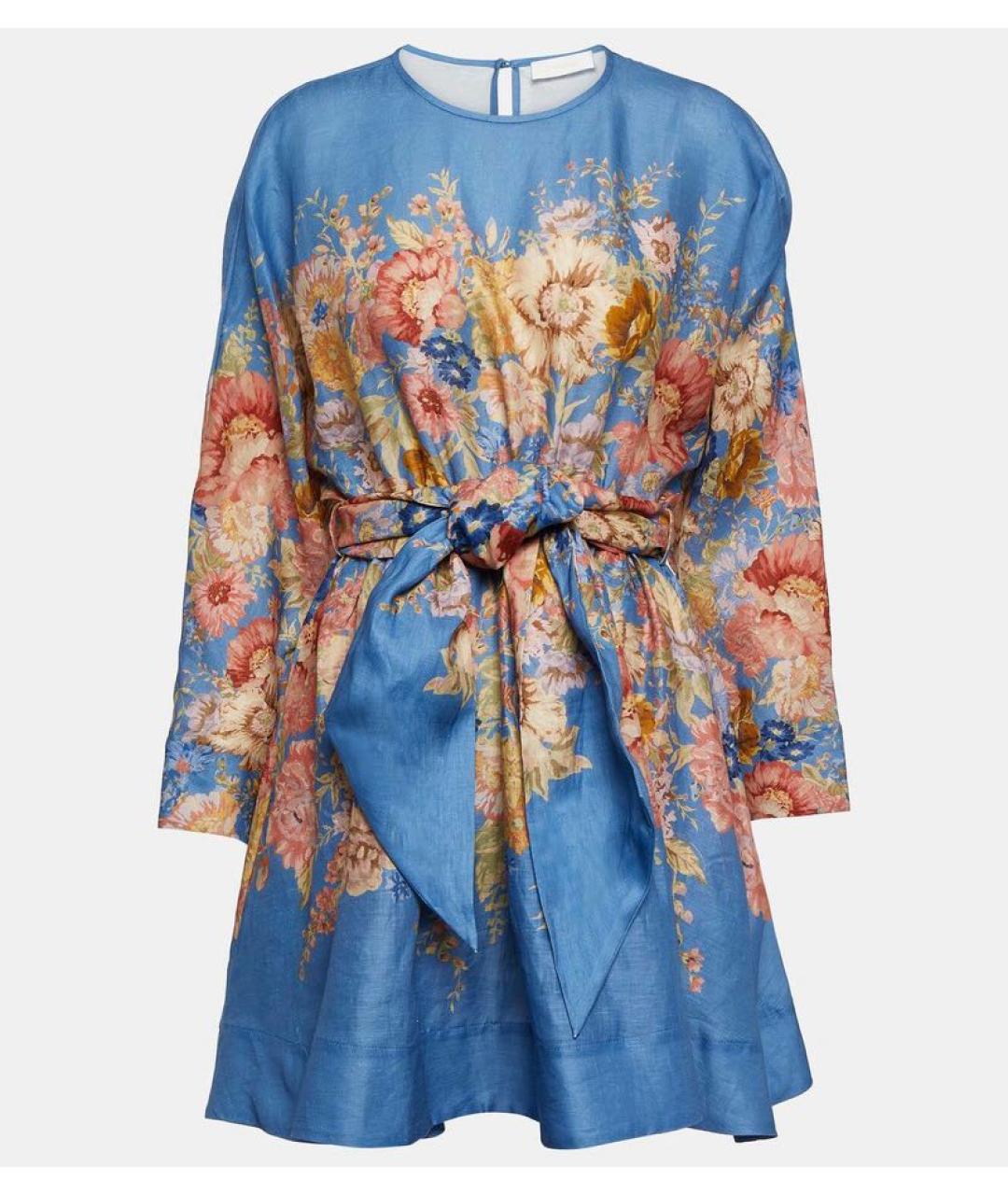 ZIMMERMANN Голубое коктейльное платье, фото 7