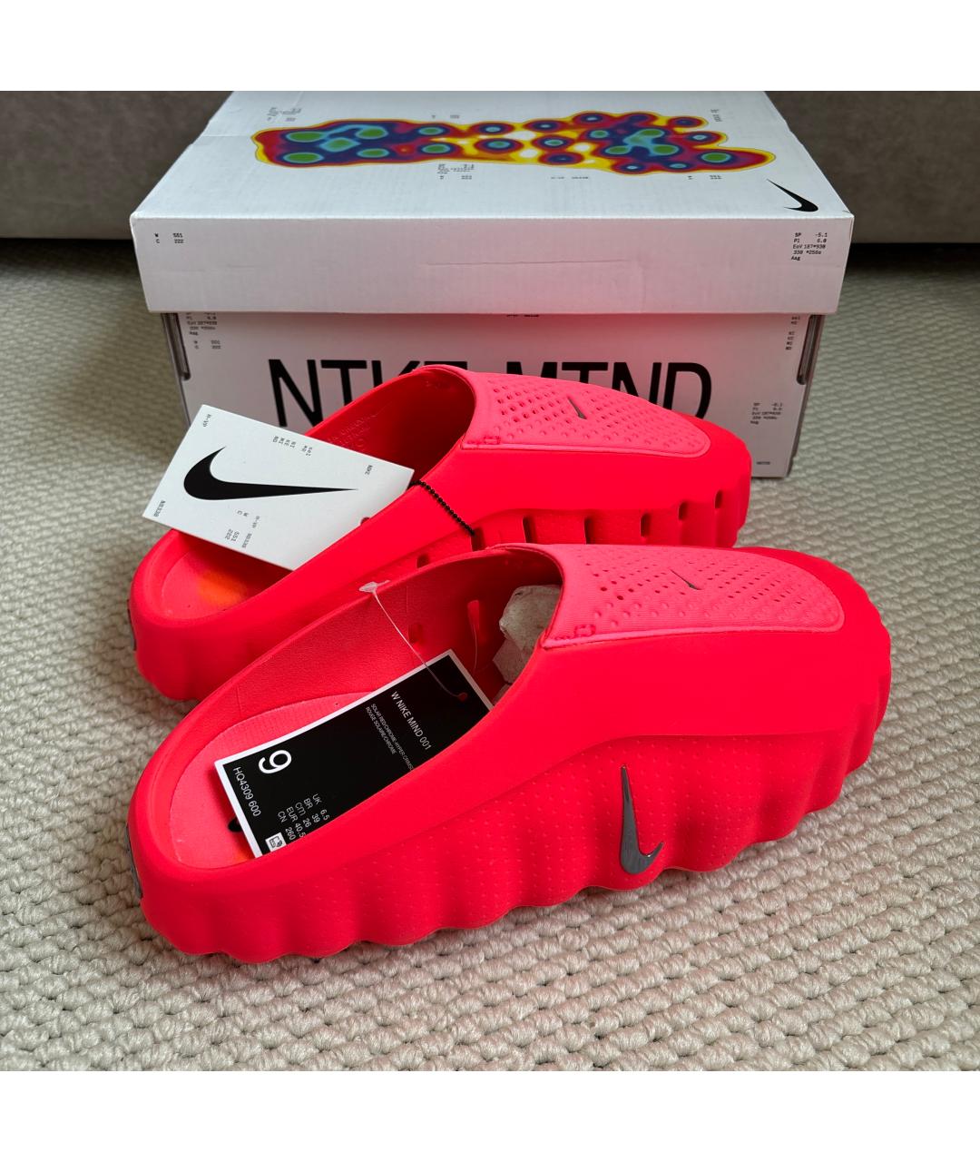 NIKE Оранжевое сабо, фото 6