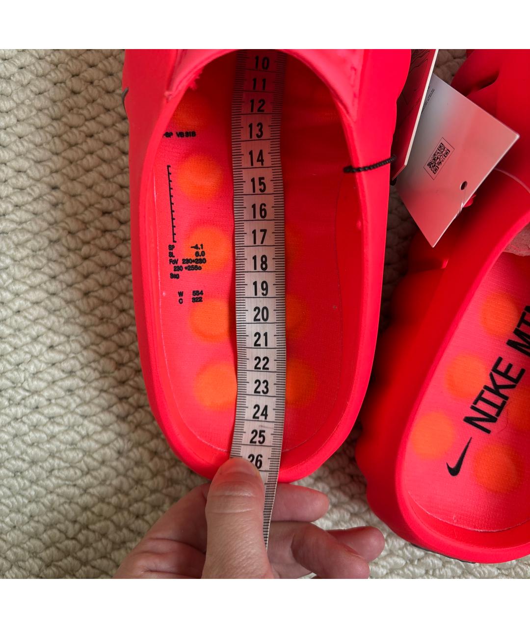 NIKE Оранжевое сабо, фото 4