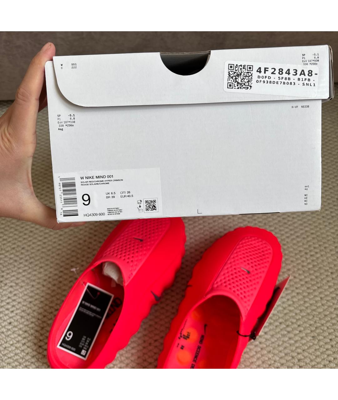 NIKE Оранжевое сабо, фото 2