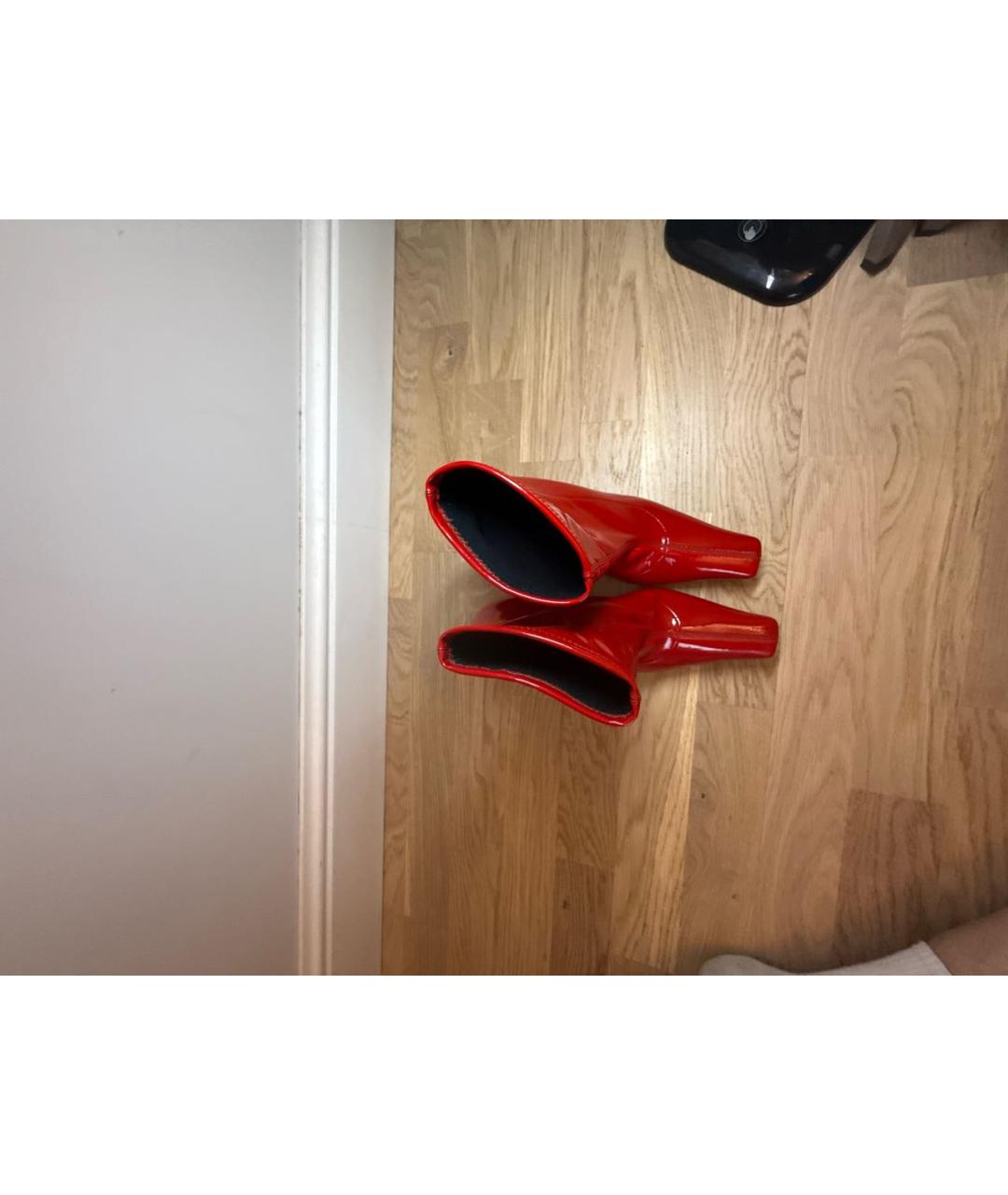 CASADEI Бордовые текстильные ботильоны, фото 3
