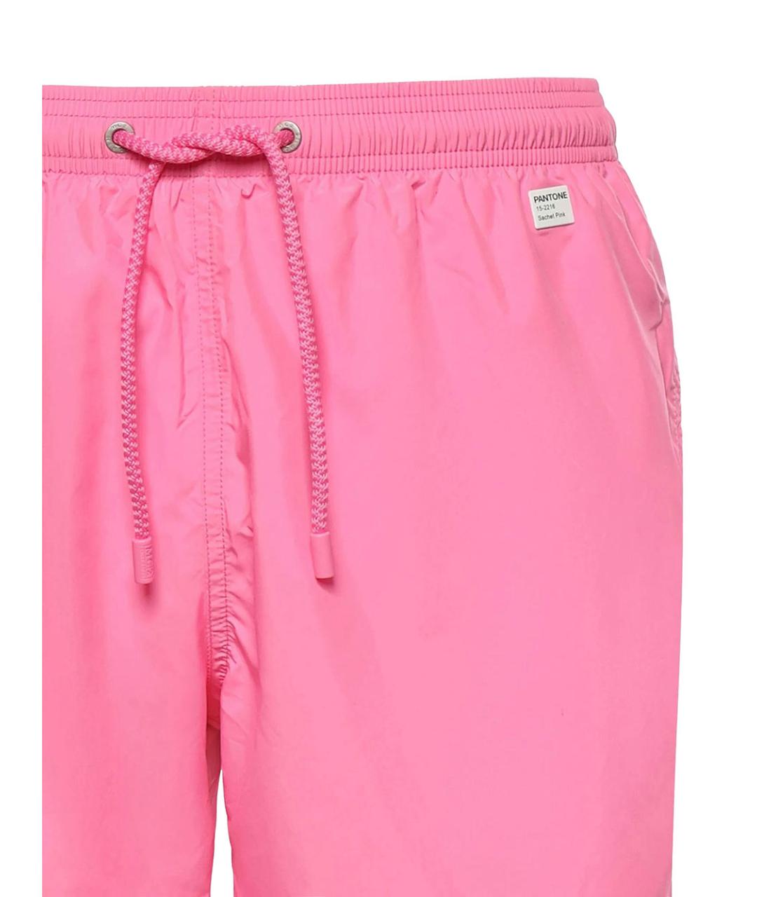 MC2 SAINT BARTH Розовые полиэстеровые шорты, фото 3