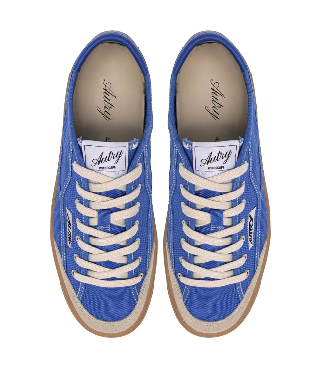 AUTRY Синие текстильные низкие кроссовки / кеды, фото 3