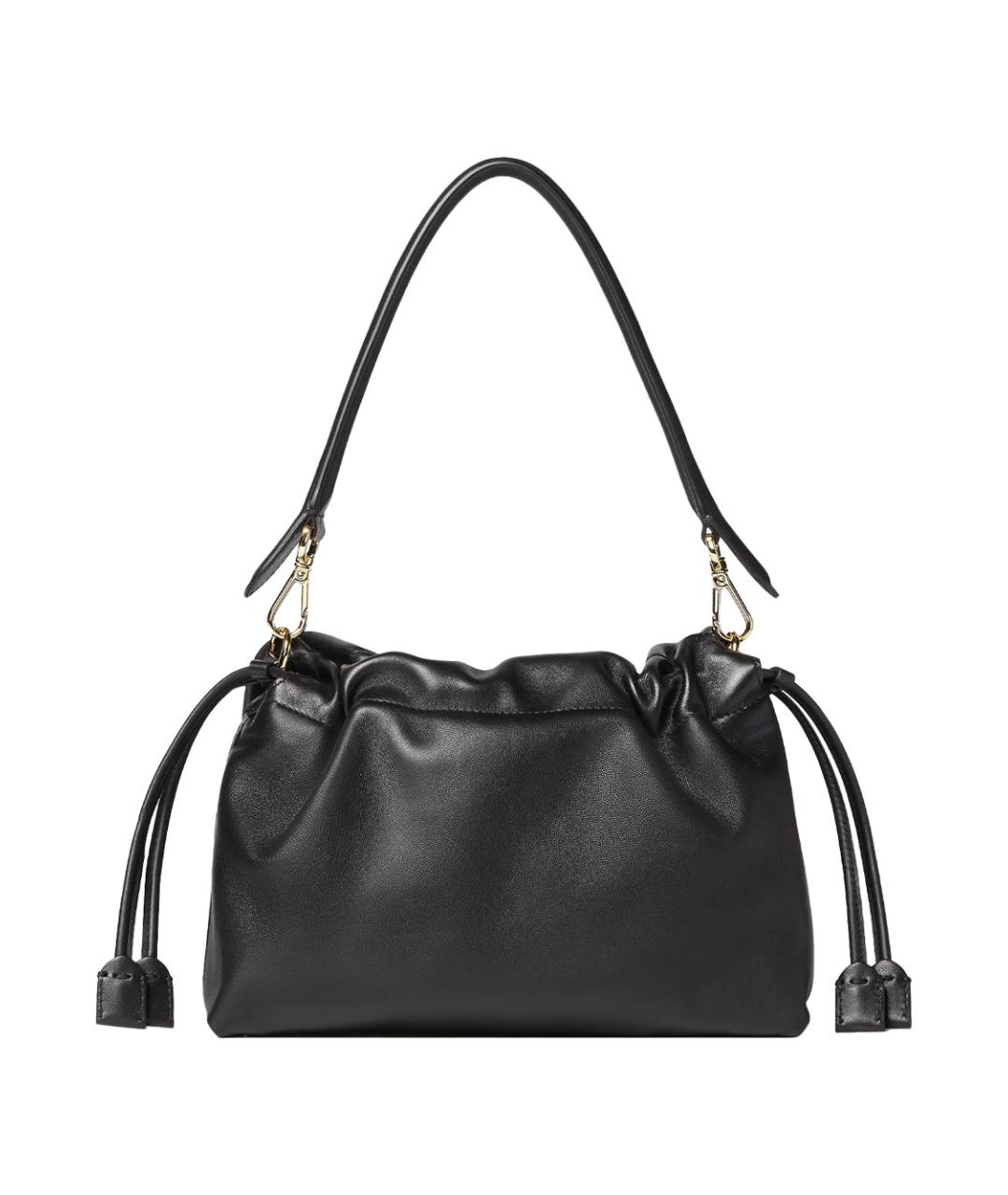 FENDI Черная кожаная сумка через плечо, фото 5