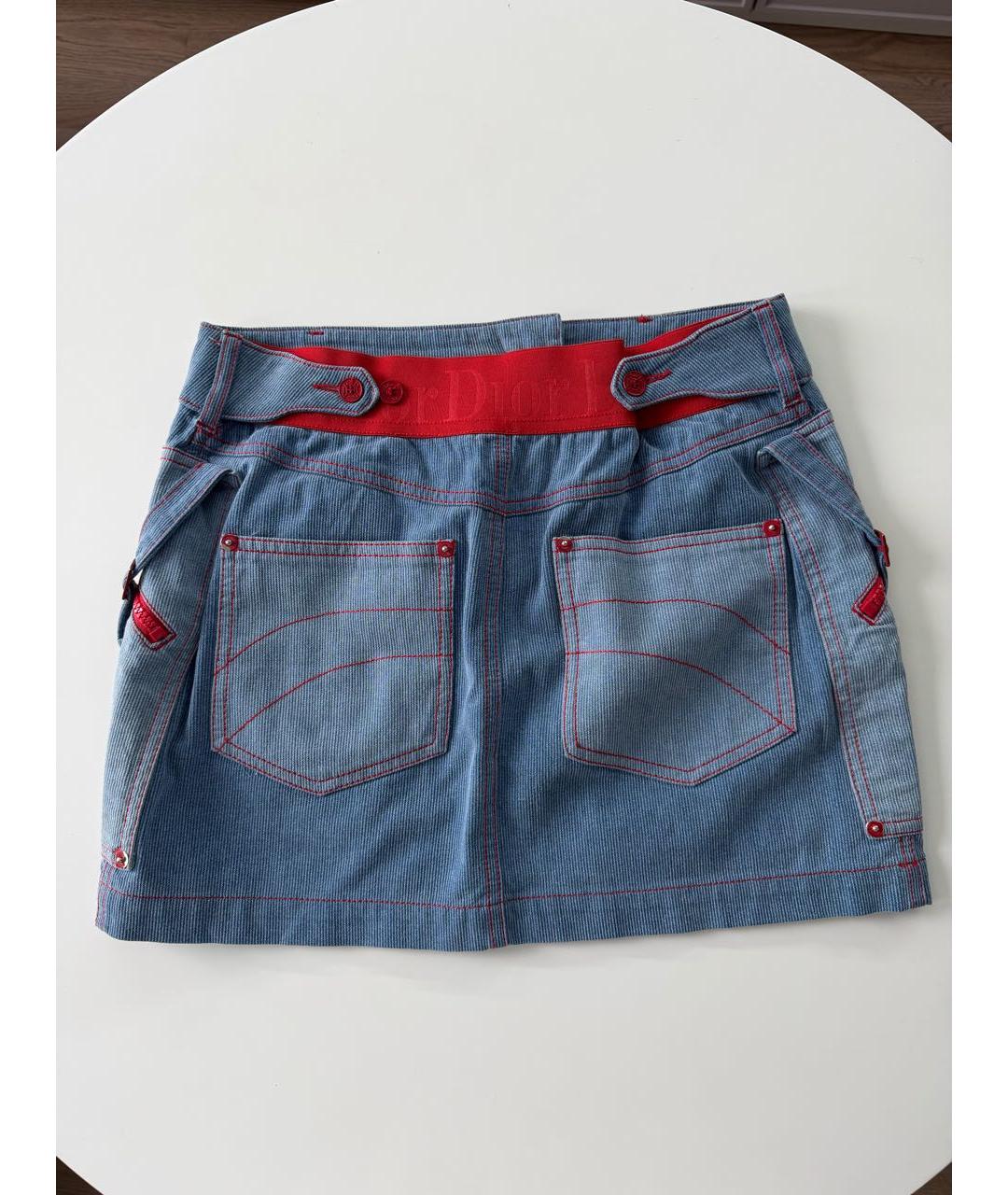 CHRISTIAN DIOR Синие деним шорты, фото 2