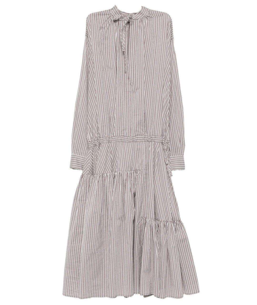 DRIES VAN NOTEN Коричневое хлопковое повседневное платье, фото 1