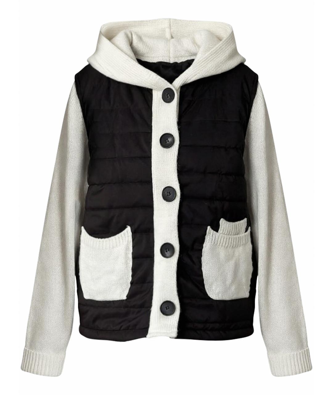 TWIN-SET Черный хлопковый кардиган, фото 1