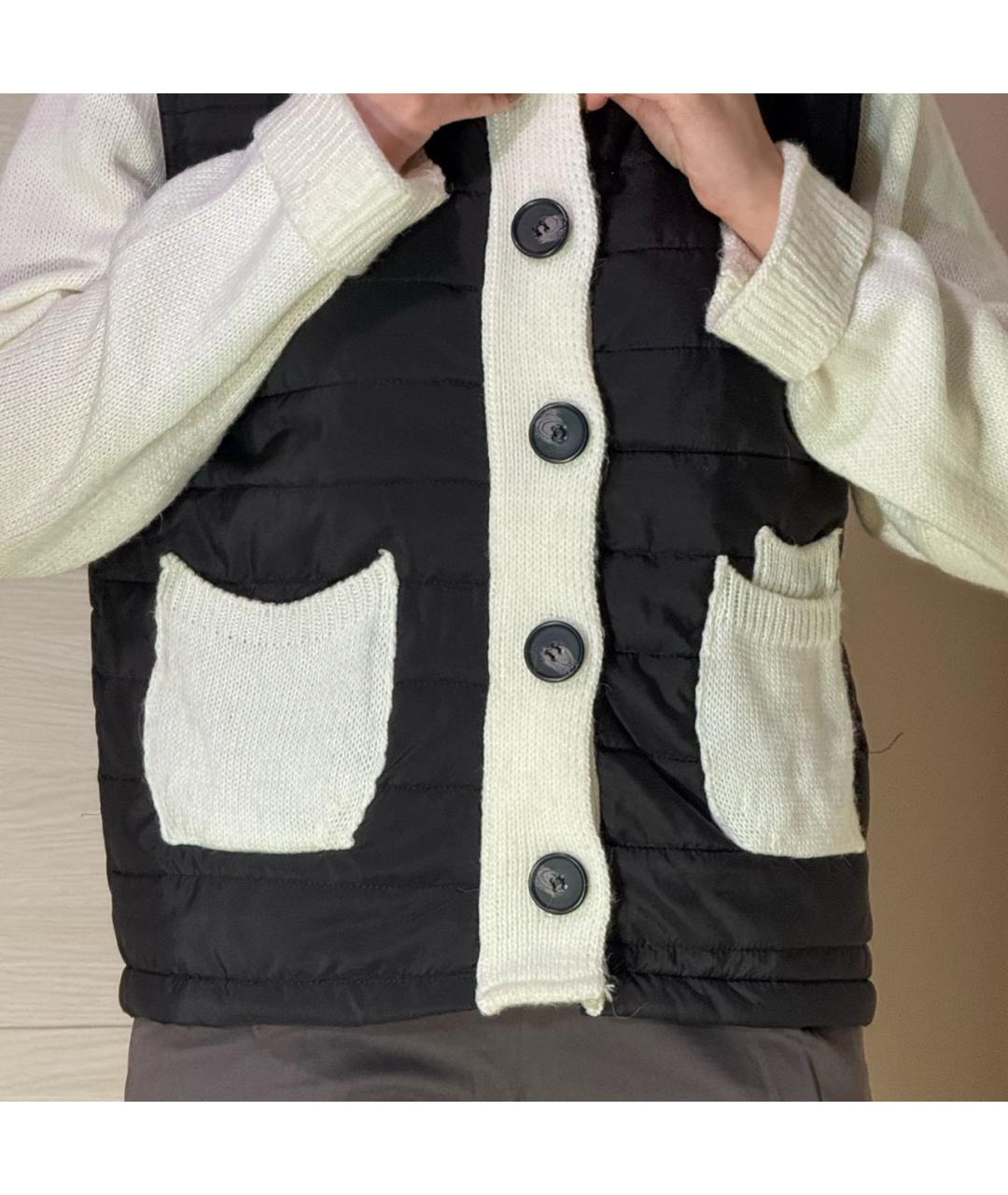 TWIN-SET Черный хлопковый кардиган, фото 4