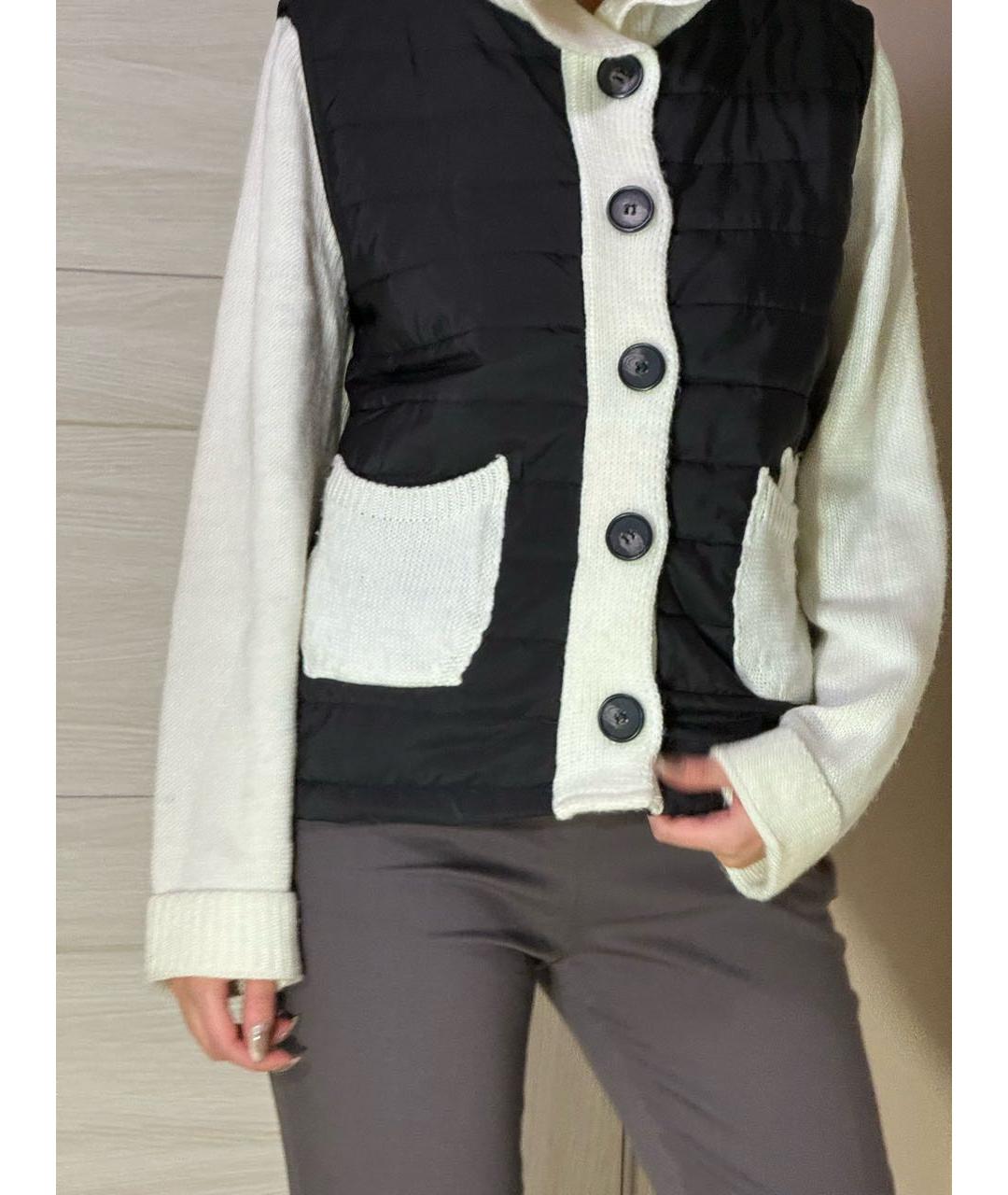 TWIN-SET Черный хлопковый кардиган, фото 5