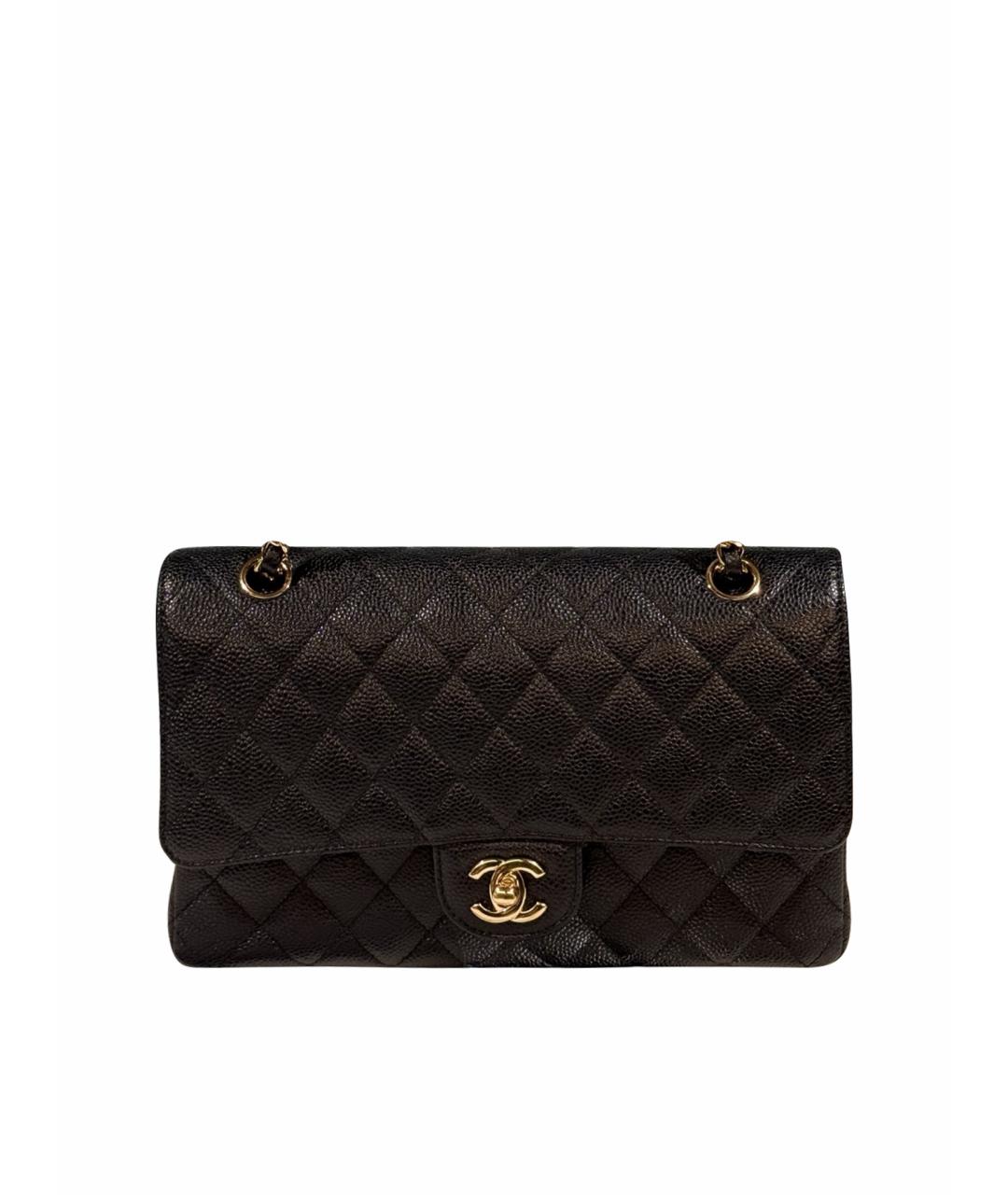 CHANEL Черная кожаная сумка через плечо, фото 1