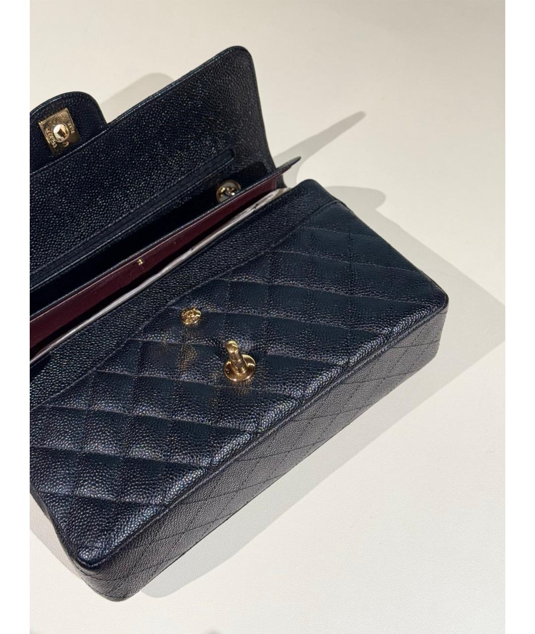 CHANEL Черная кожаная сумка через плечо, фото 8